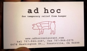 Ad Hoc Restaurant